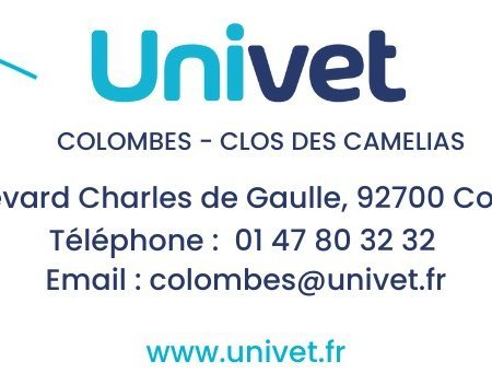 Clinique vétérinaire Univet Colombes - Clos des Camélias, établissement vétérinaire à Colombes